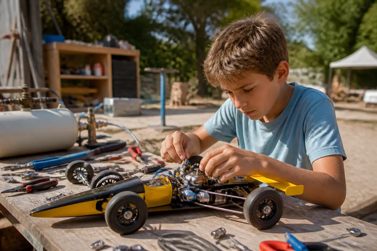 Car 2.0 air racing Buki : Véhicule à assembler fun et ludique